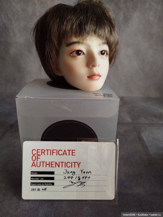 Цена снижена. Голова миними Nobility doll Jong Yeon с мейком (фото 7)