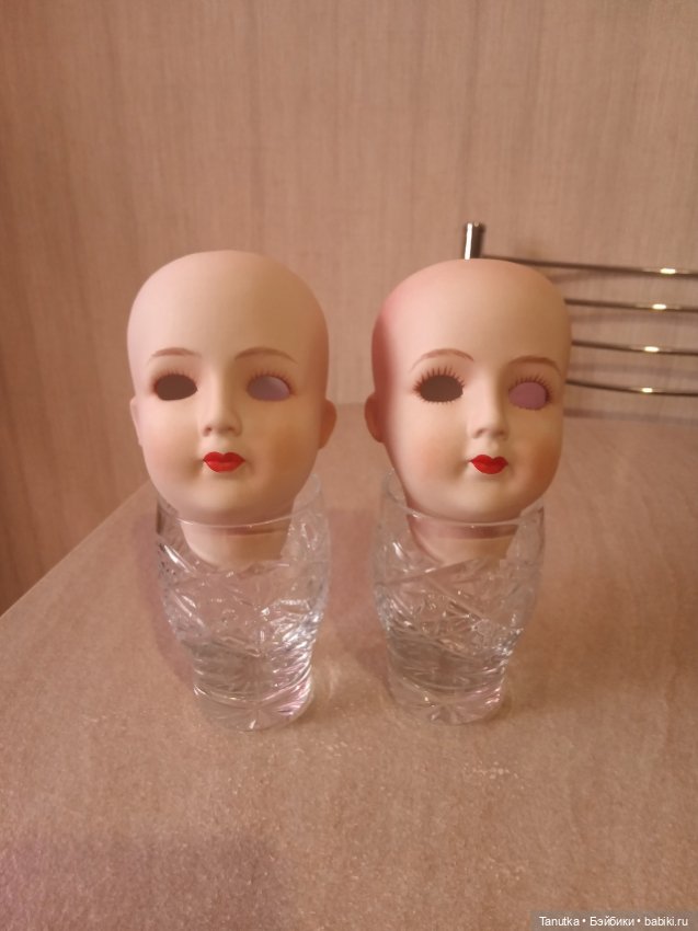 Двойняшки. 2 авторские фарфоровые головки
