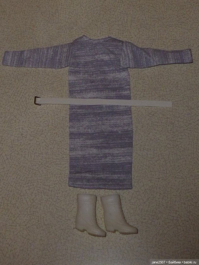 Аутфит Handmade для Барби, кукол 12 дюймов - платье, пояс, ботинки - новые