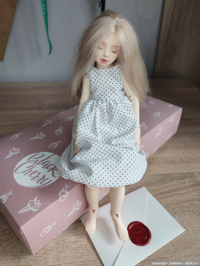 Black cherry doll Cookie — Авторские куклы BJD