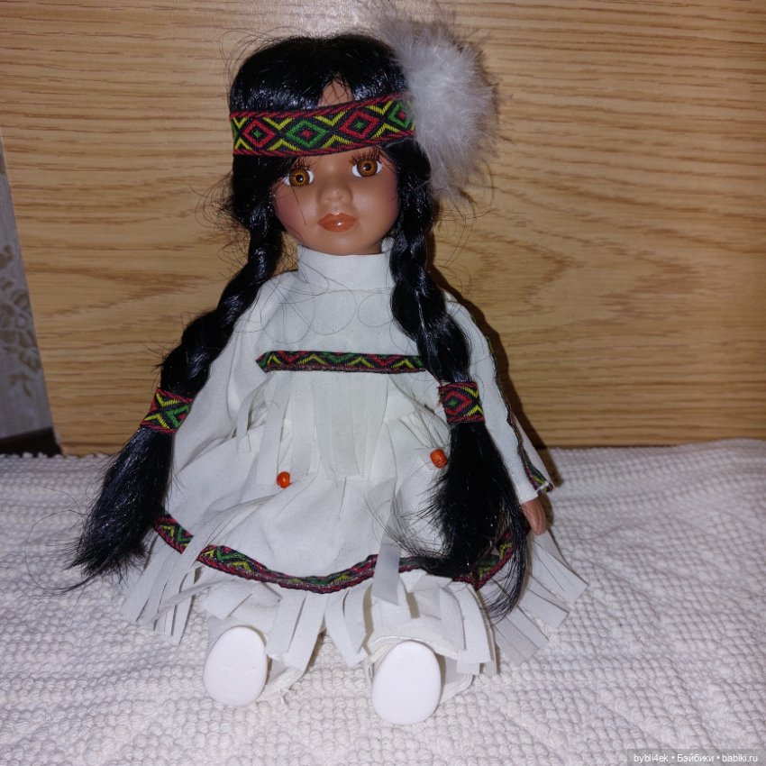 Мягкая сувенирная индеанка (фото 4)