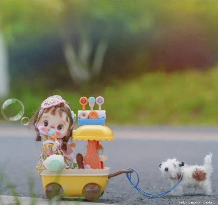 Тележка с мороженым для кукол Ob11 (фото 8)