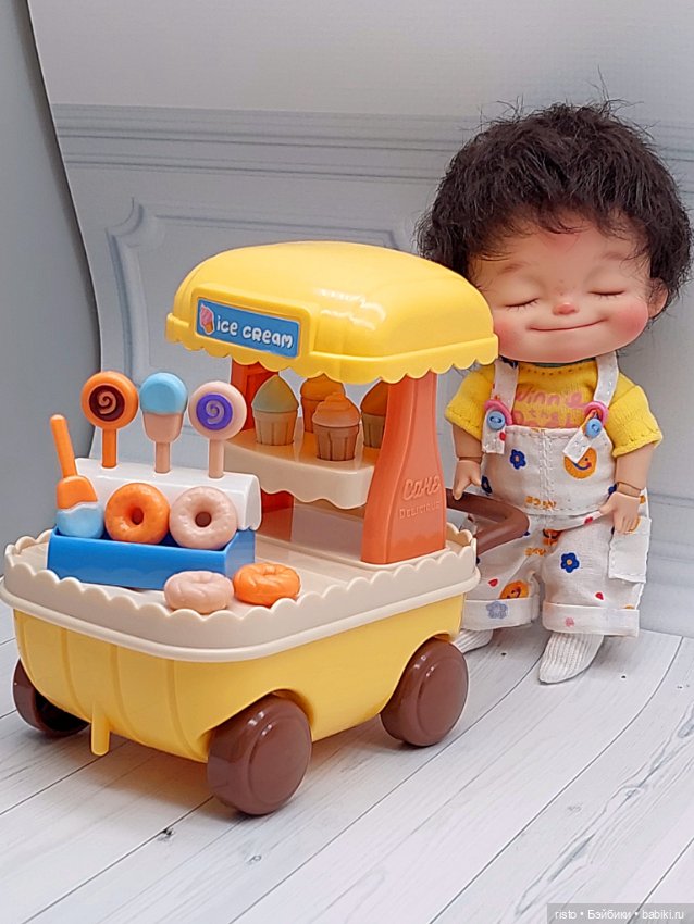 Тележка с мороженым для кукол Ob11 (фото 3)