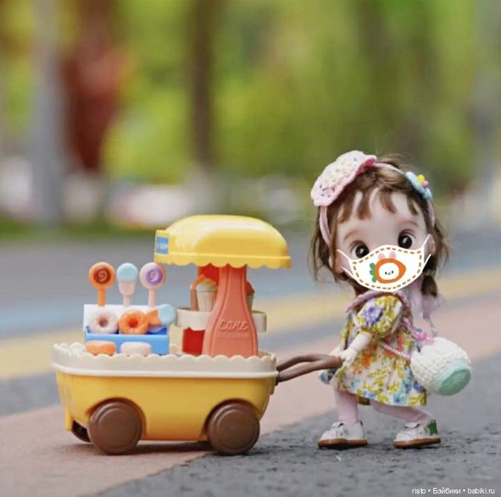 Тележка с мороженым для кукол Ob11 (фото 7)