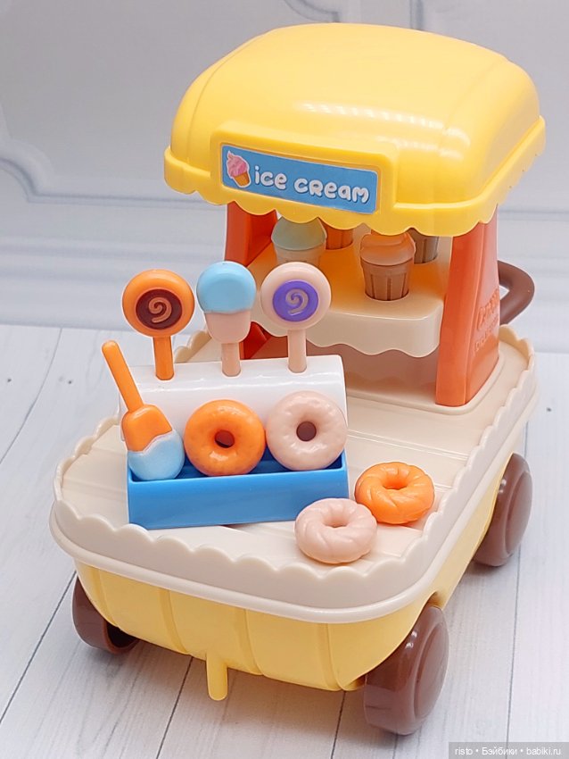 Тележка с мороженым для кукол Ob11