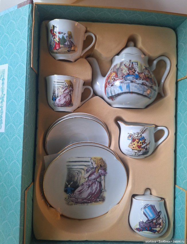 Новый детский кукольный сервиз Алиса Германия редкость (фото 6)
