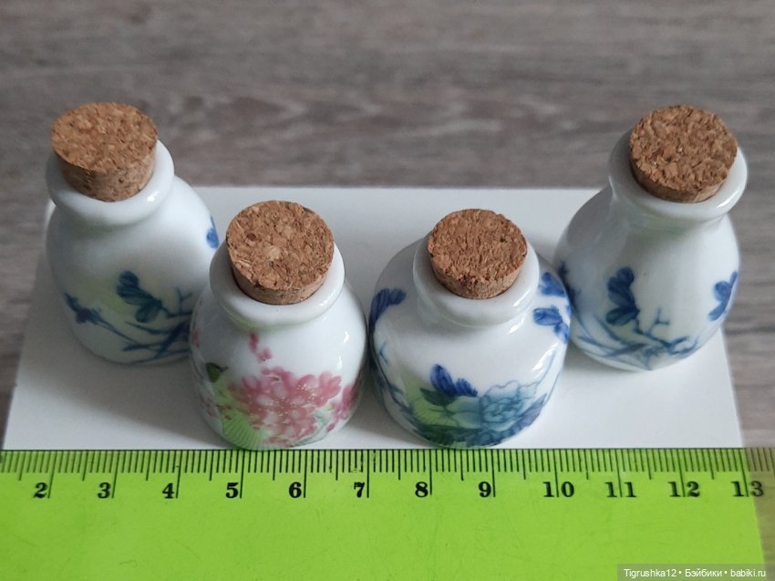 Керамические бутылочки — Миниатюра для кукол (фото 4)