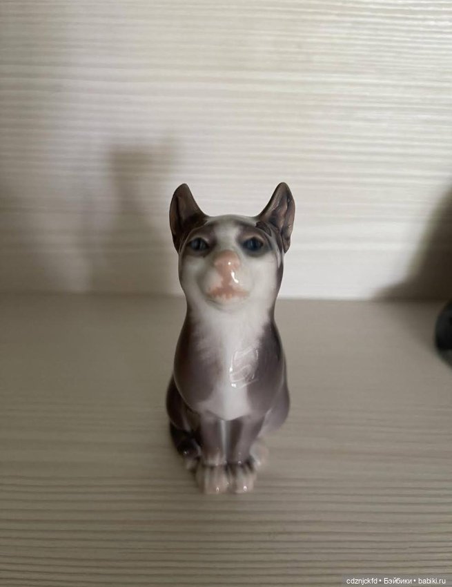 Фарфоровая фигура Кошка Dahl Jensen