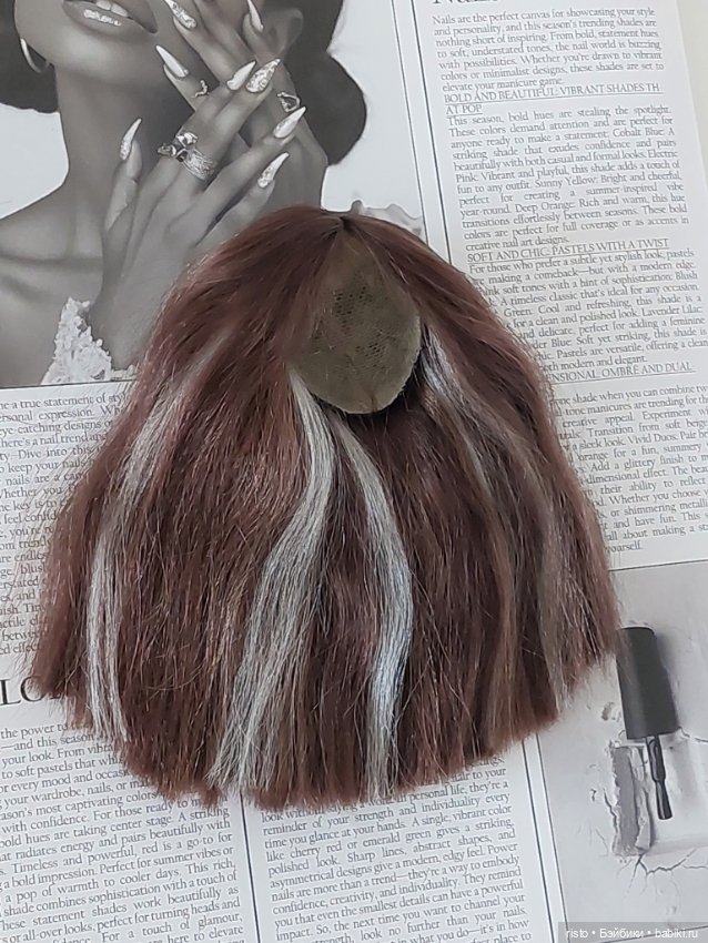 Длинный парик со светлыми прядями для подростков JRDolls от Анны Золотухиной (фото 7)