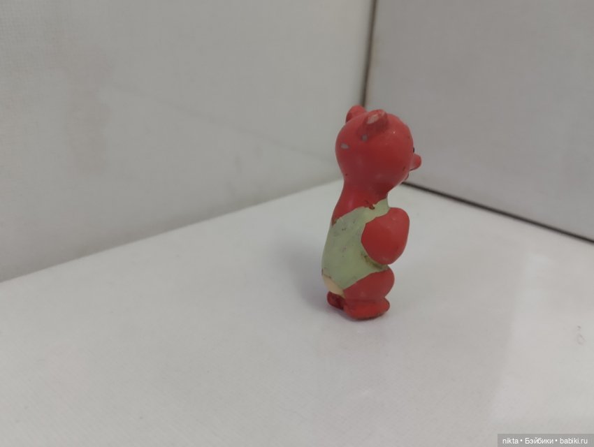 Редкая фигурка завода стеклянных елочных украшений Мишка (фото 3)