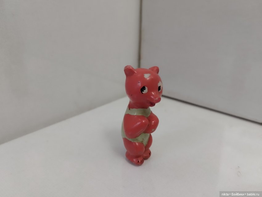 Редкая фигурка завода стеклянных елочных украшений Мишка (фото 2)