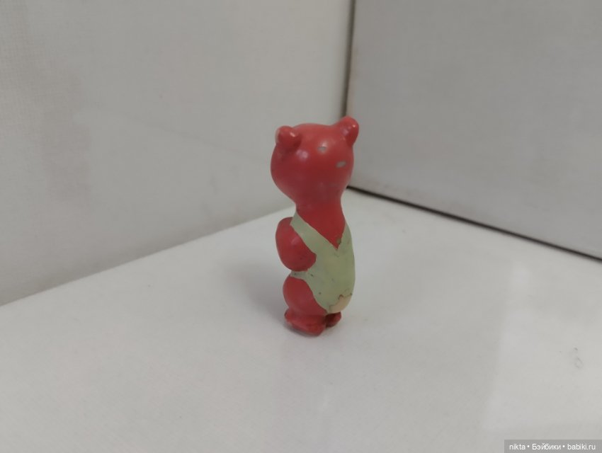 Редкая фигурка завода стеклянных елочных украшений Мишка (фото 4)