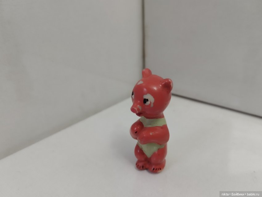 Редкая фигурка завода стеклянных елочных украшений Мишка