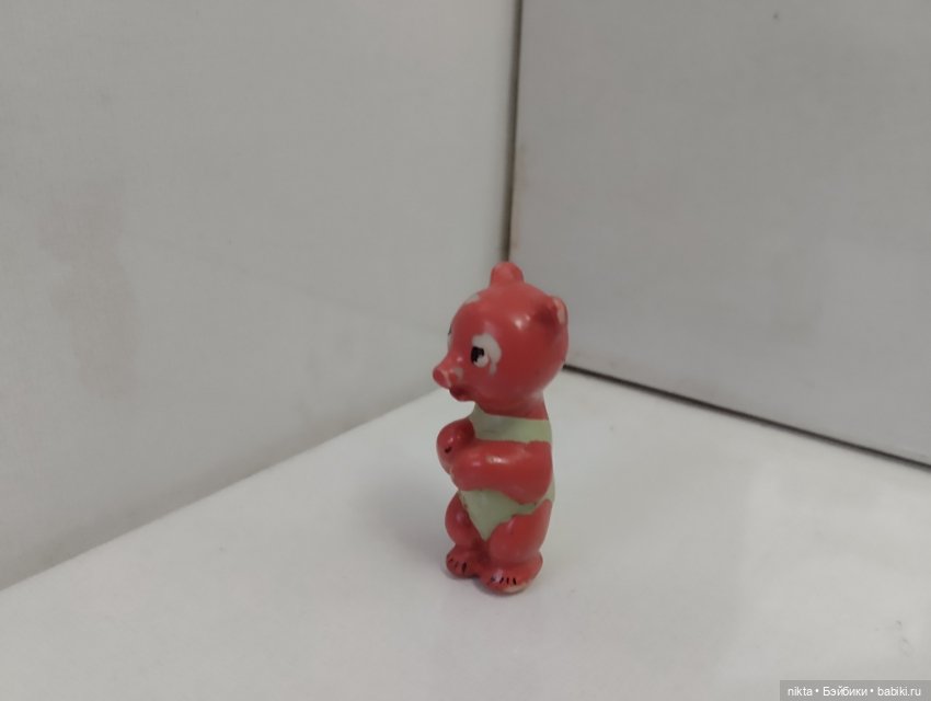 Редкая фигурка завода стеклянных елочных украшений Мишка (фото 5)