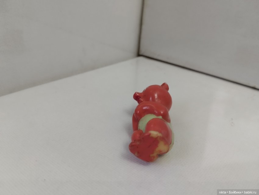 Редкая фигурка завода стеклянных елочных украшений Мишка (фото 6)