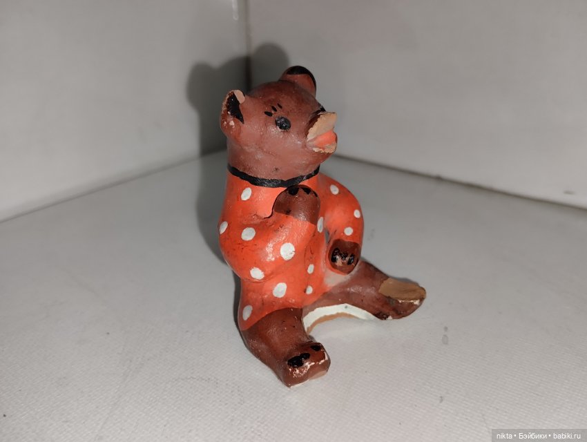 Каргопольская игрушка СССР Медведь (фото 2)