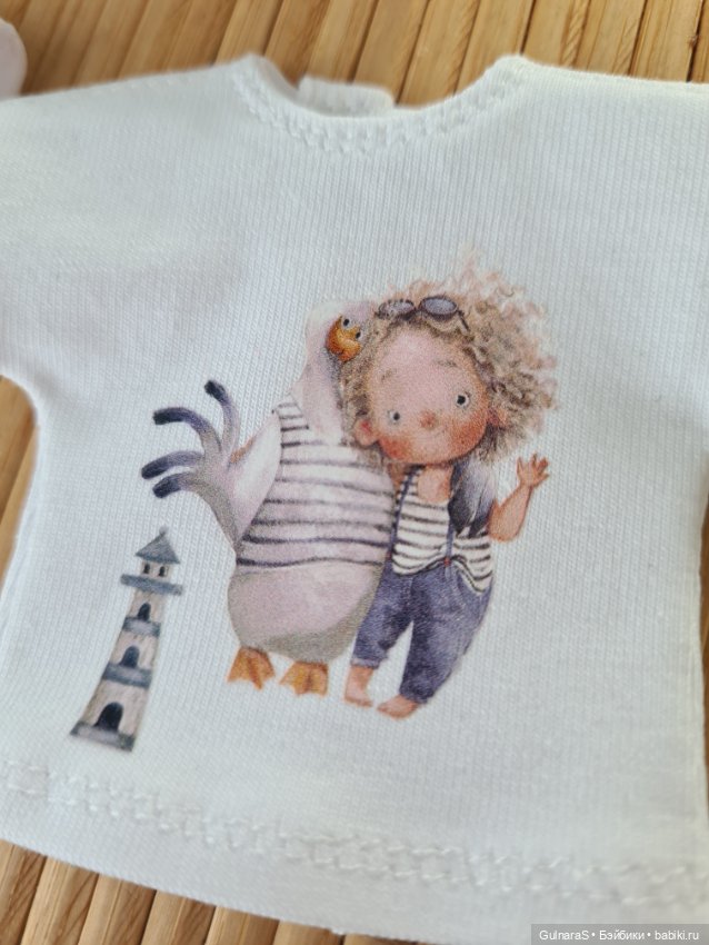 Футболка для бжд и шарнирных кукол 1/6 (фото 3)