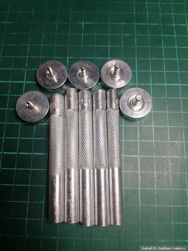 Комплект для установки люверсов 3,5 - 6 мм