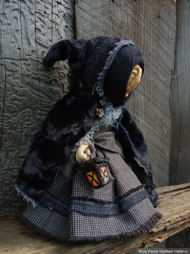 Старая ведьма. Коллекционная авторская кукла, единственный экземпляр