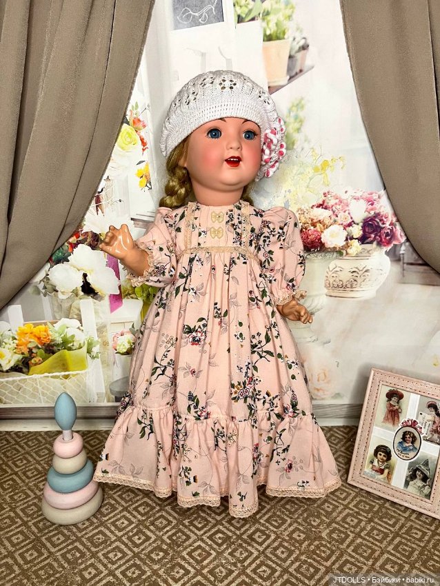 Платье для антикварной, винтажной куклы (фото 3)