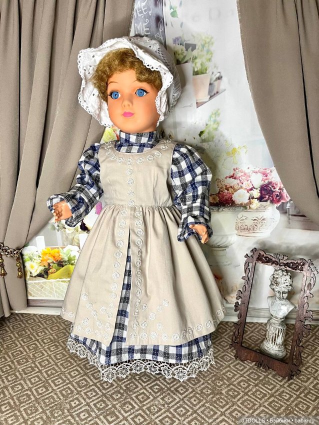 Платье для антикварной, винтажной куклы (фото 2)
