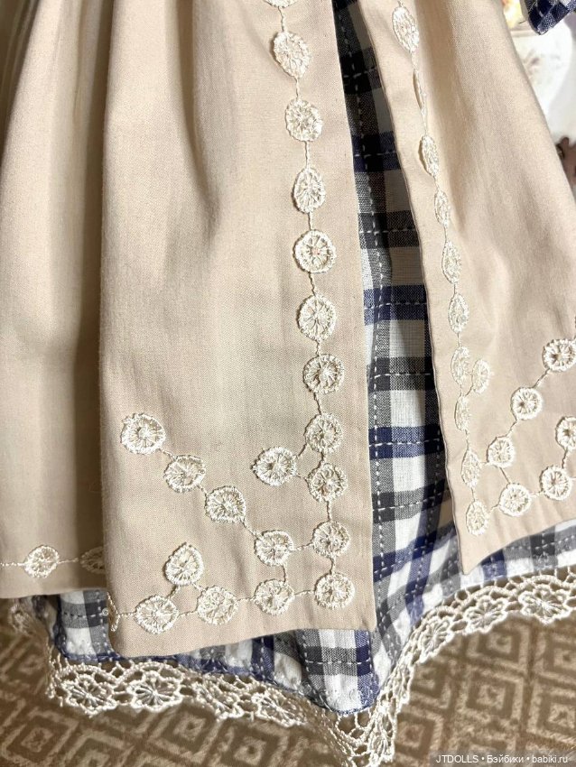 Платье для антикварной, винтажной куклы (фото 7)
