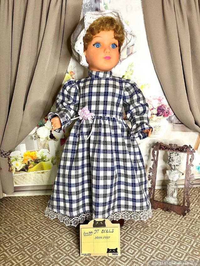 Платье для антикварной, винтажной куклы (фото 8)