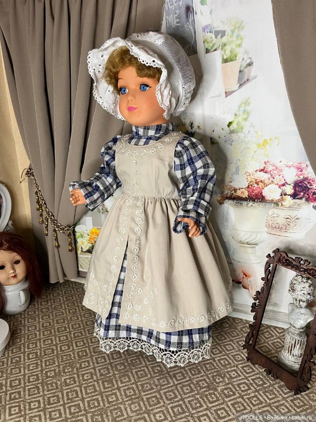 Платье для антикварной, винтажной куклы (фото 3)