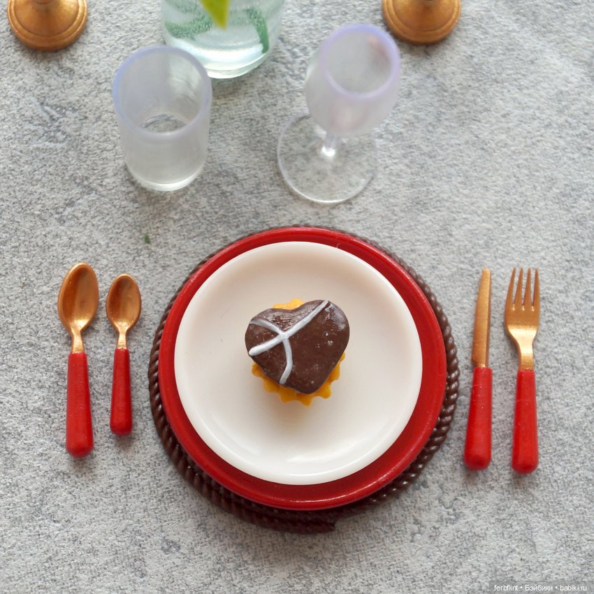 Сервировка с розами №2 (масштаб 1:6) (фото 3)