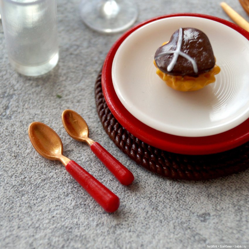 Сервировка с розами №2 (масштаб 1:6) (фото 4)