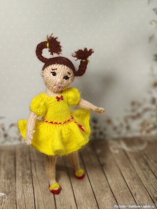 МК спицами Куколка Малышка