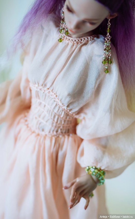 Шелковая пляжная туника для кукол 1/4 Химера Лосева Тендер (фото 4)