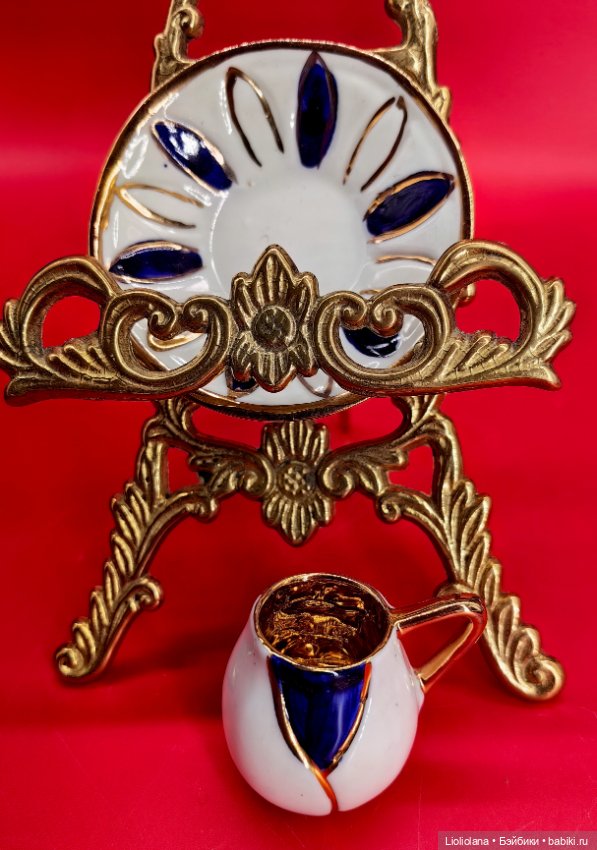 Миниатюра. Кофейная пара Бутон. Португалия