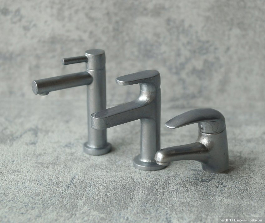 Смесители для кукольного дома (масштаб 1:6)