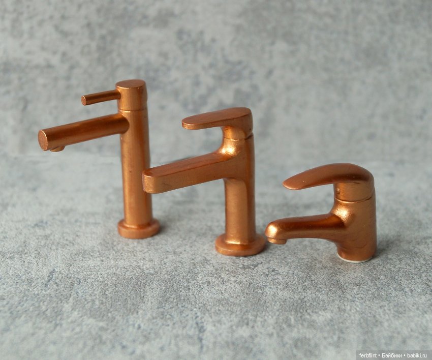Смесители для кукольного дома (масштаб 1:6) (фото 2)