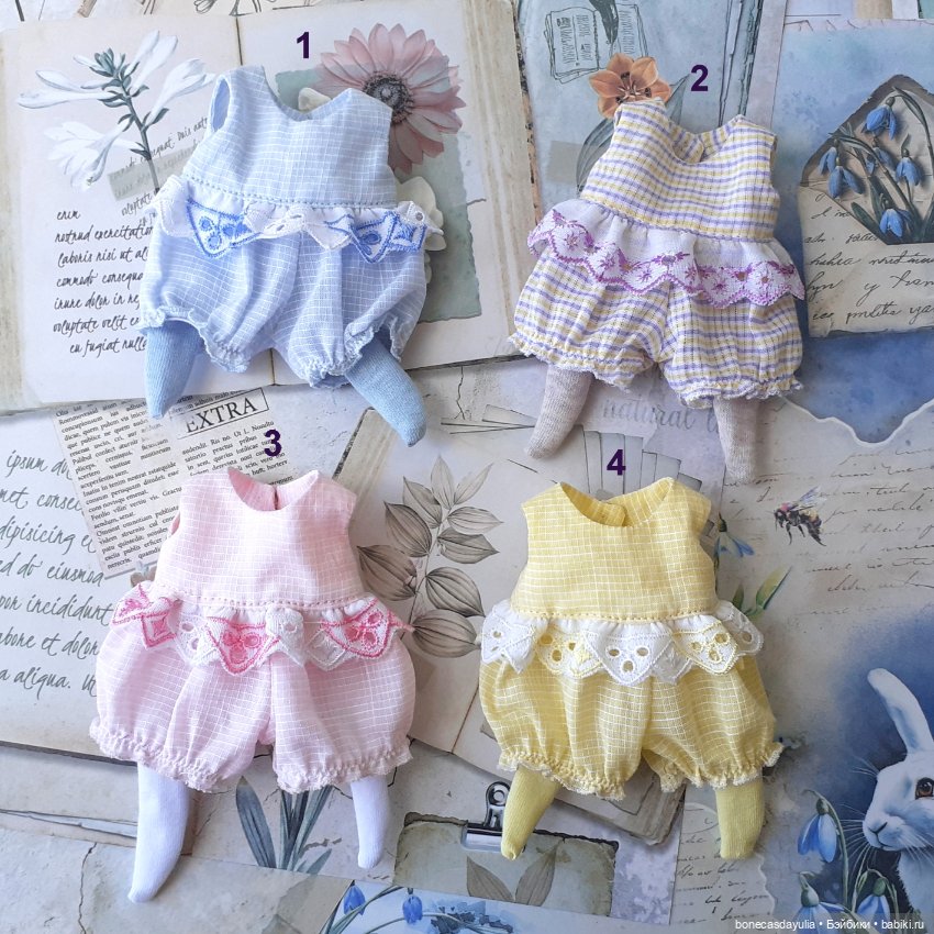 Летние комбинезоны/песочники/ромперы/пижамки для кукол Монст/ Xiaomi Monst Doll