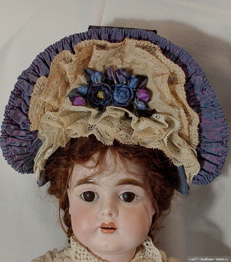 Бонет для антикварной куклы ОГ 25см (фото 4)