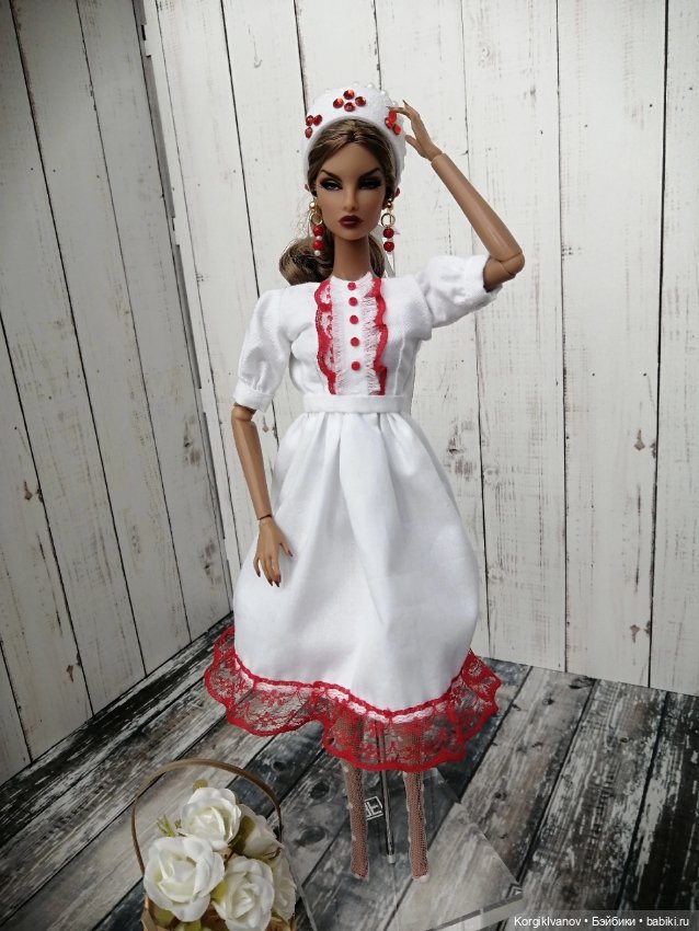 Нарядное платье в русском стиле (фото 8)