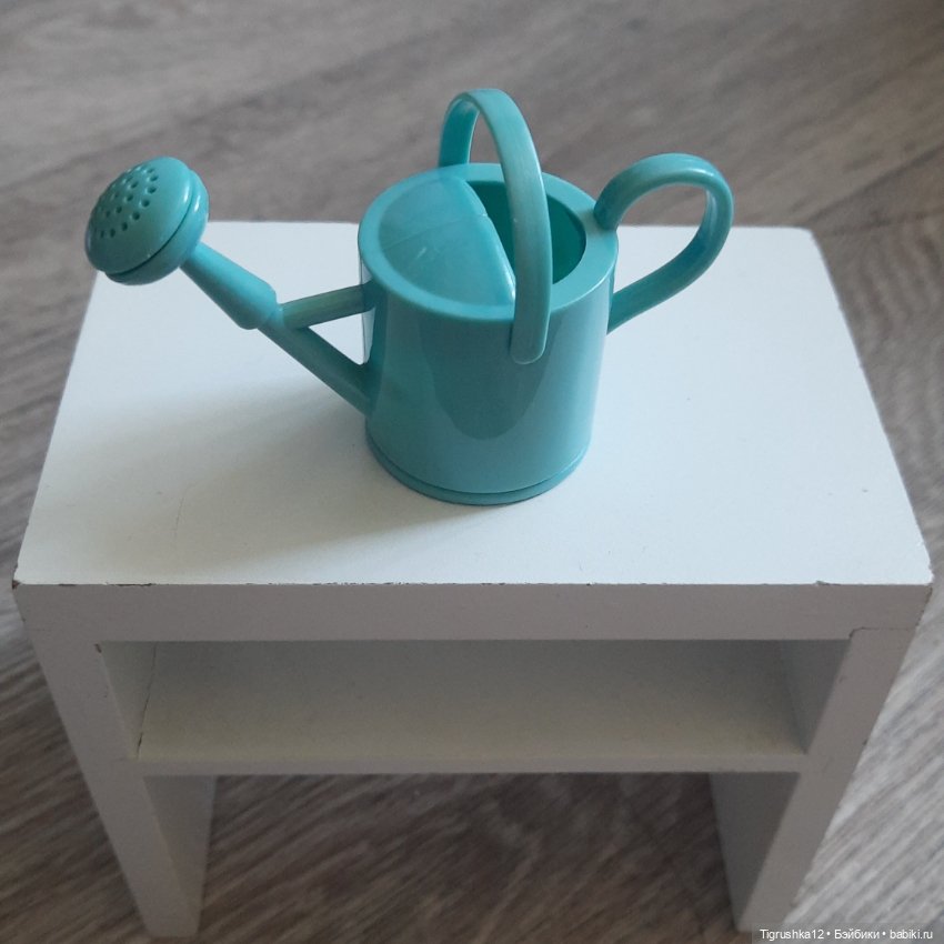 Голубая лейка — Миниатюра для кукол (фото 2)
