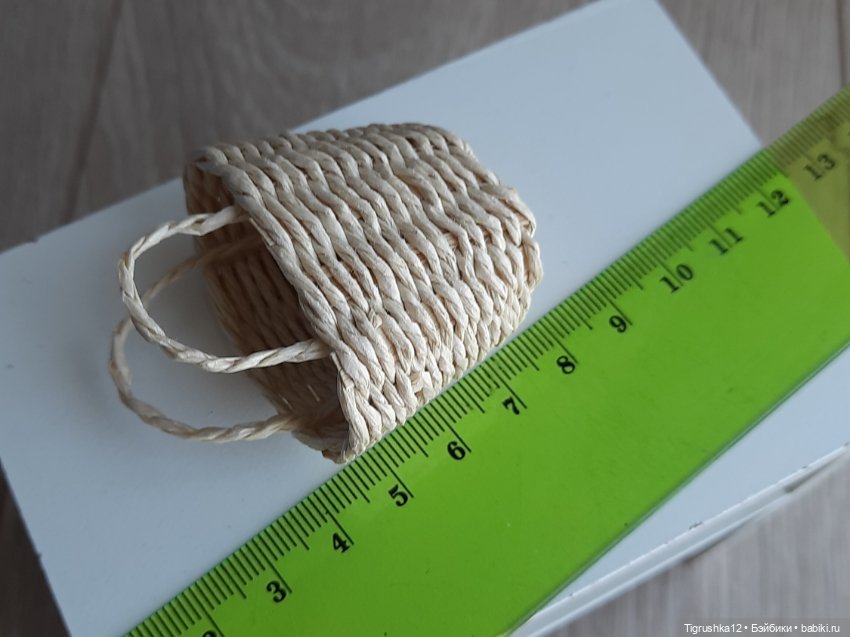 Корзинка — Миниатюра для кукол (фото 7)