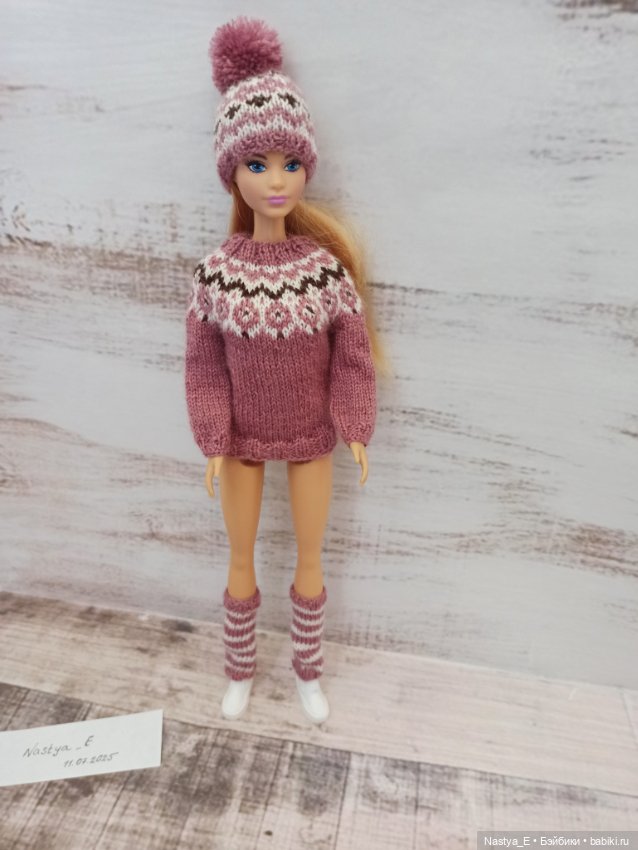 Вязаный комплект одежды аутфит (фото 3)