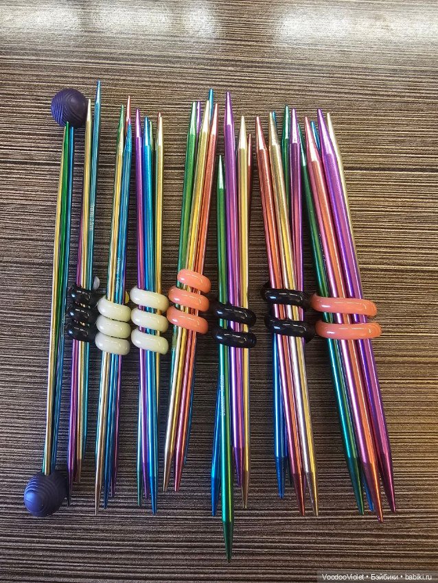 Спицы чулочные сверхлегкие addiColibri 15 см + другие (фото 4)