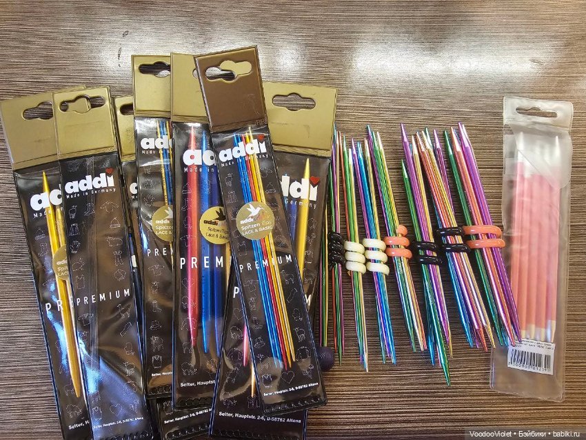 Спицы чулочные сверхлегкие addiColibri 15 см + другие (фото 2)