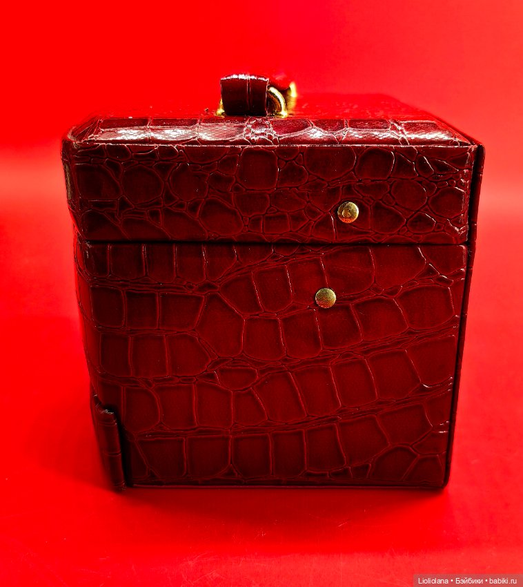 Шкатулка-комод красная — Кукольная мебель (фото 8)