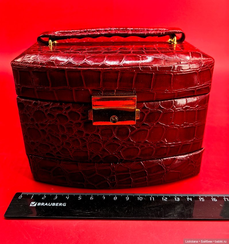 Шкатулка-комод красная — Кукольная мебель (фото 10)