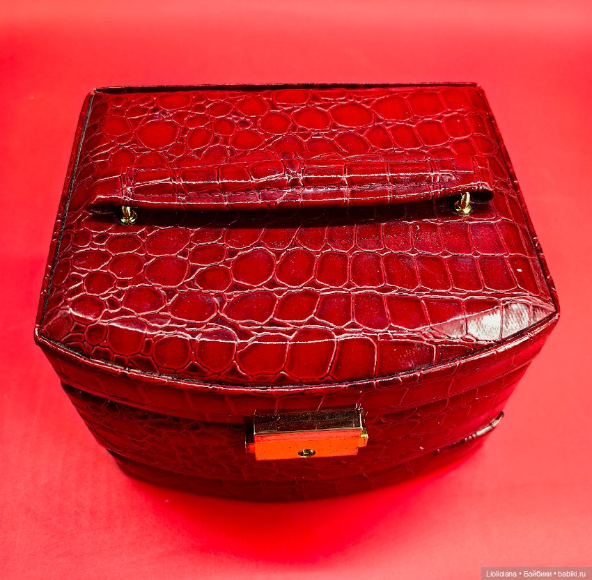 Шкатулка-комод красная — Кукольная мебель (фото 9)