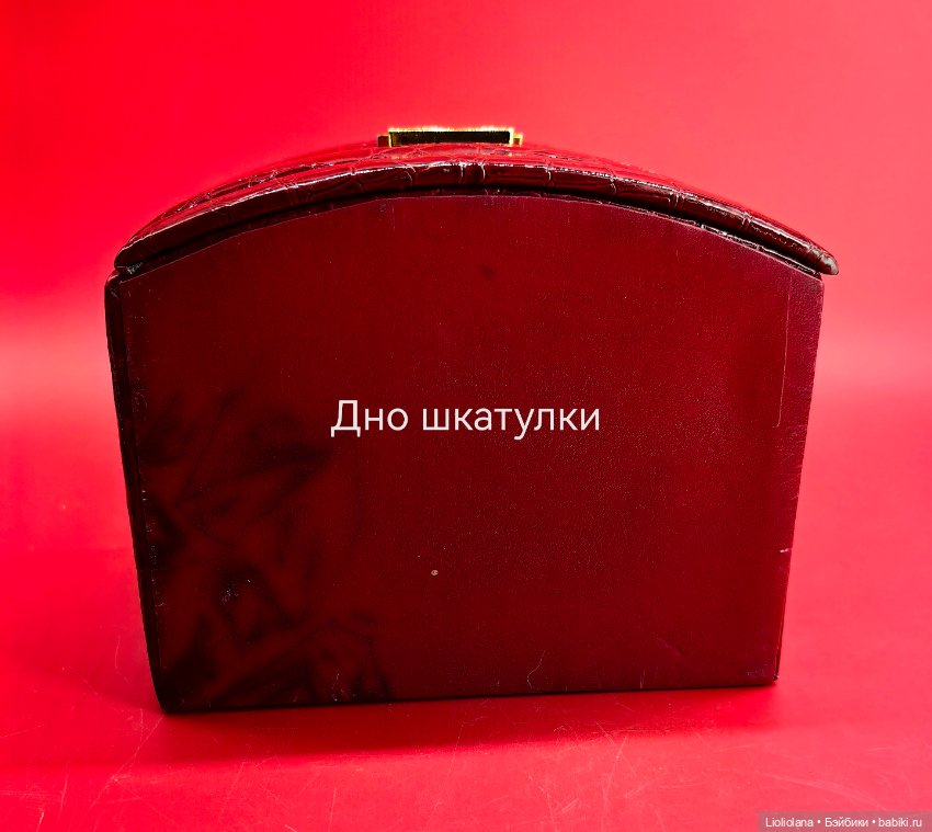 Шкатулка-комод красная — Кукольная мебель (фото 6)