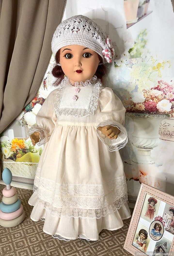 Платье для антикварной, винтажной куклы (фото 2)