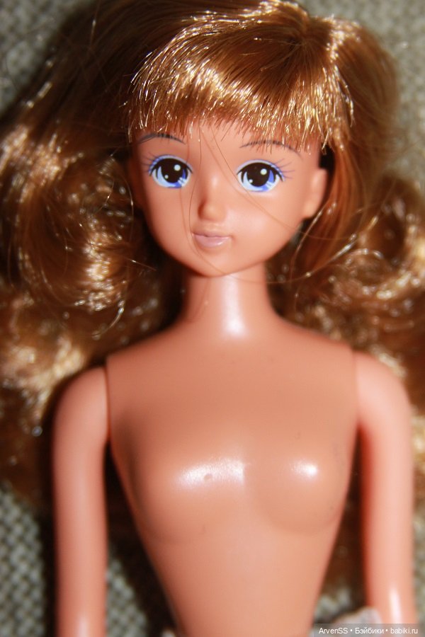 Винтажная подружка Дженни тановая New Флора на теле с шейным шарниром (фото 6)