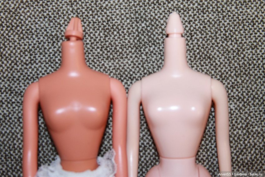 Винтажная подружка Дженни тановая New Флора на теле с шейным шарниром